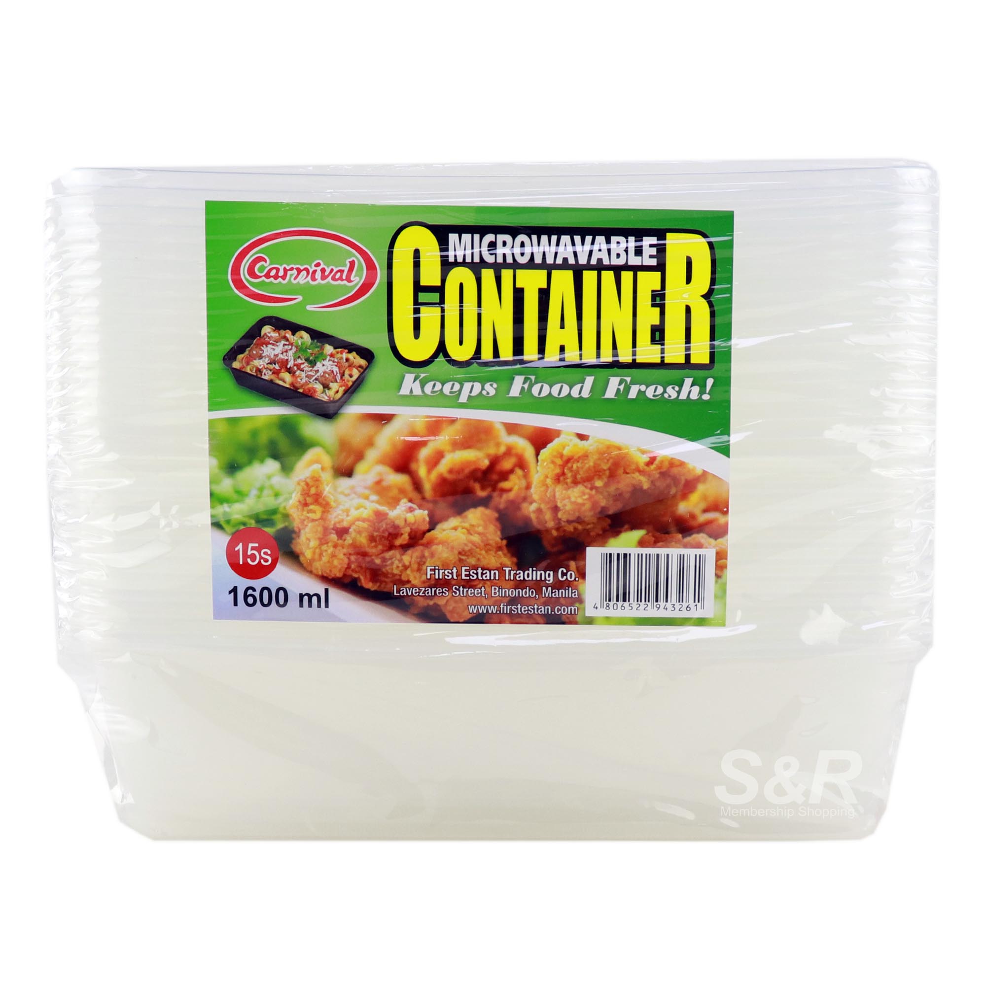 Carnival Microwavable Container 15pcs